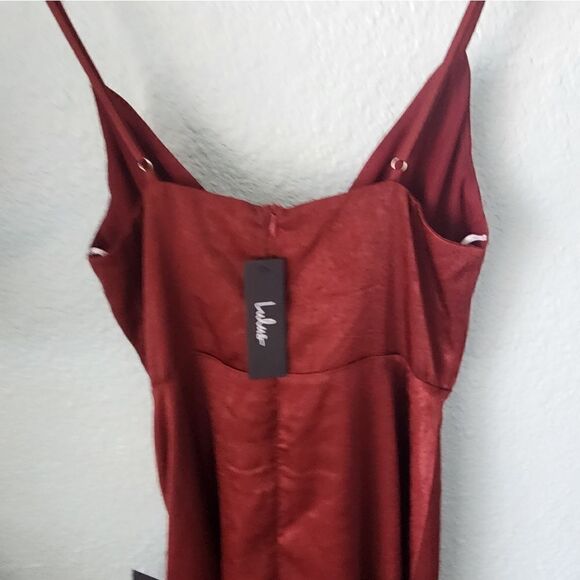 Lulu's front long slit bridesmaid collection special occasions maxi dress - Picture 11 of 16